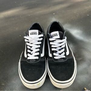Vans Classic Black and White Sneakers